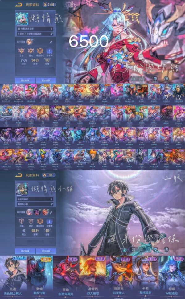 【B011】雙服 一服:大小月亮 紅蓮 二服: 桐人一代