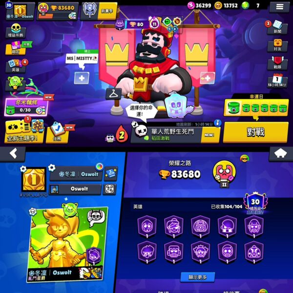 【H002】 8.3萬盃 104英雄 104🈵等 103威能 📌超多傳說、威能造型‼️ 📌🈵角色🈵威能🔥
